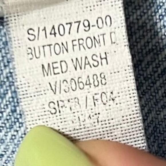 Old Navy Button Front Denim Jean Jacket Medium Wash Plus Size XXL - Picture 11 of 11